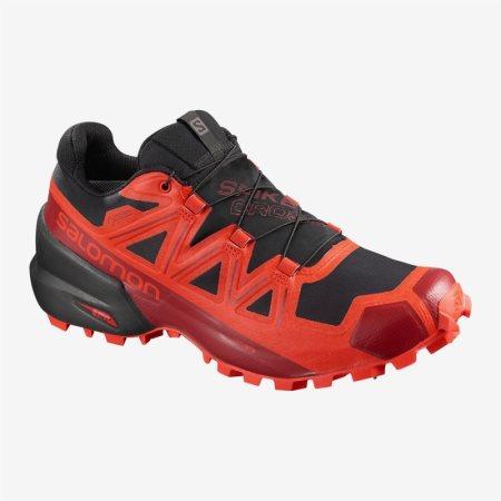 Salomon SPIKECROSS 5 GTX Womens Hiking Shoes Red UK GQJL